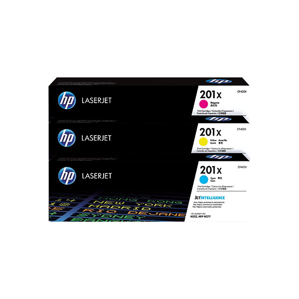 HP 201X HY Laser Toner CMY Pack 3