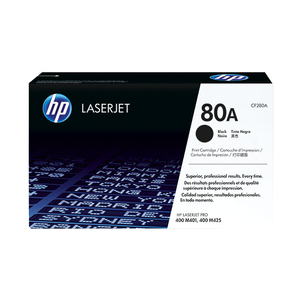 HP 80A Toner Cart Black Cf280A