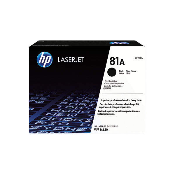 HP 81A LaserJet Toner Blk CF281A