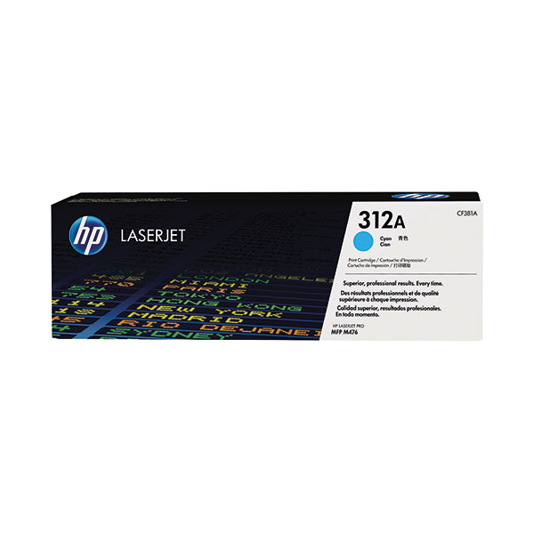 HP 312A LaserJet Toner Cyan CF381A