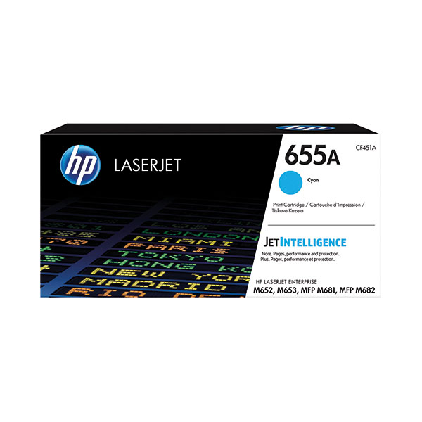 HP 655A Toner Cartridge Cyan