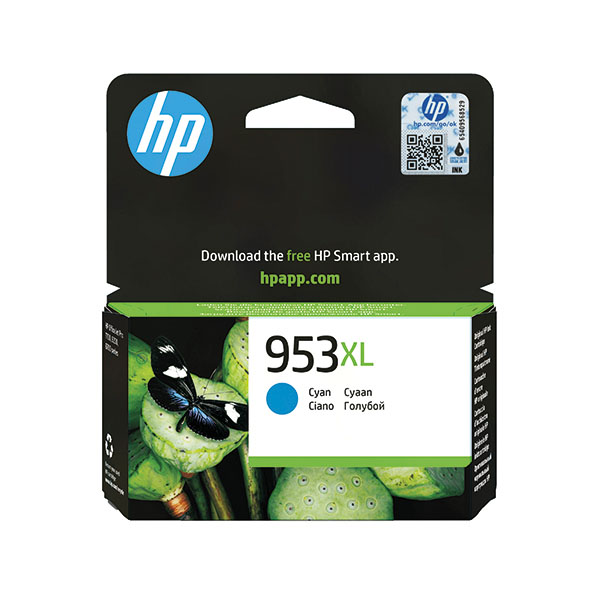 HP 953XL Orig Ink Cart HY Cy F6U16AE