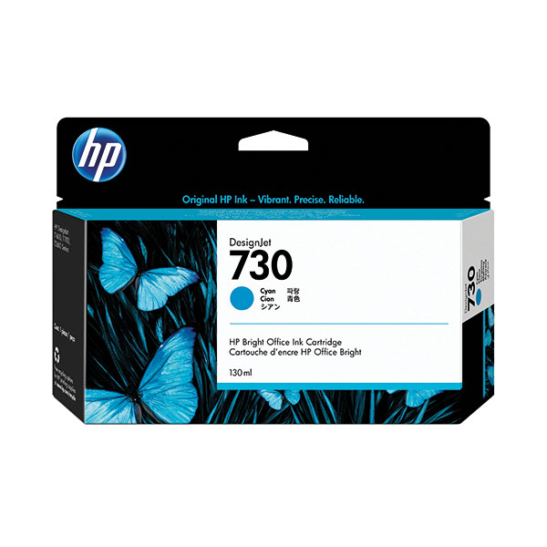 HP 730 Cyan Ink Cartridge 130Ml