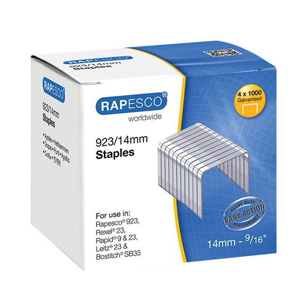 Rapesco Staples 923 Series Pk4000