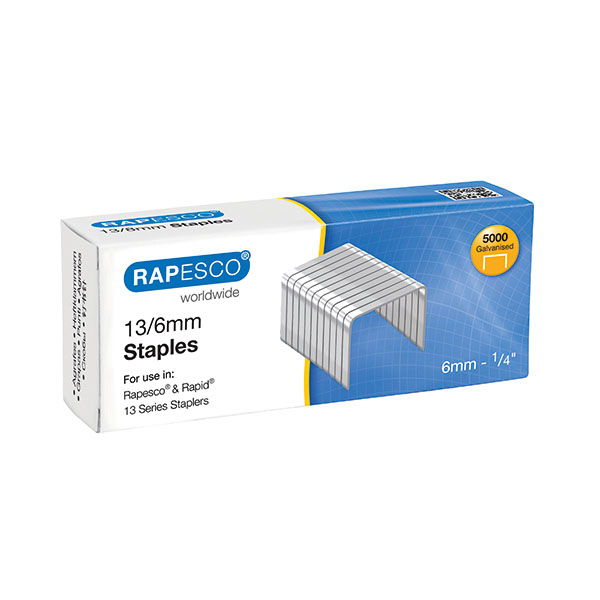 Rapesco No 13/6 Mtl 6 Staples Pk5000