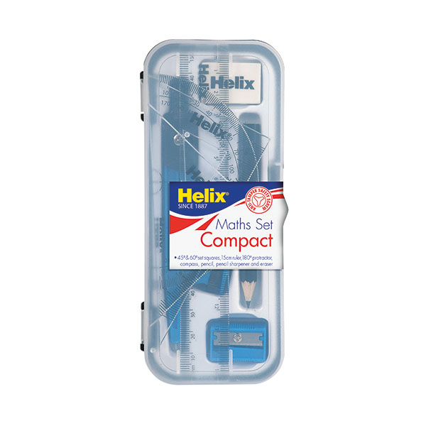 Helix Maths Set Plastic Case Pk12