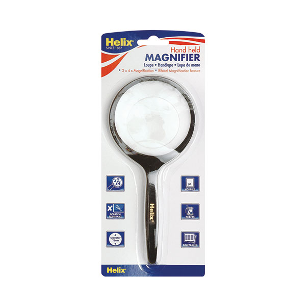 Helix Hand Held Magnifier 75Mm