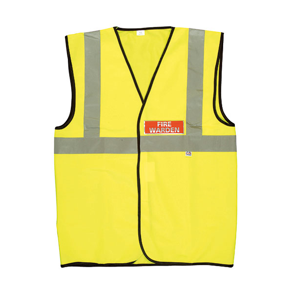 Fire Warden Vest High Res XL Yellow