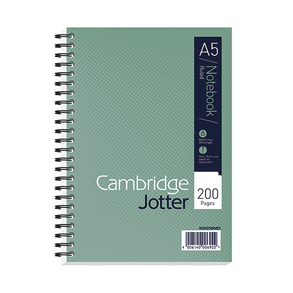 Cambridge Jotter Notebk A5 200P Pk3