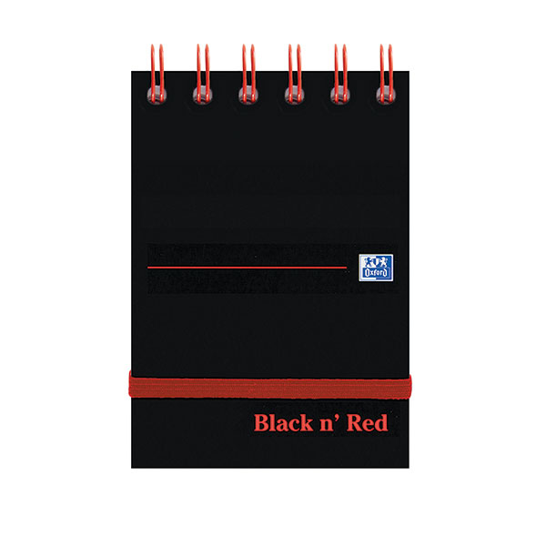 Black n Red Wire Elast Notepad A7 P5