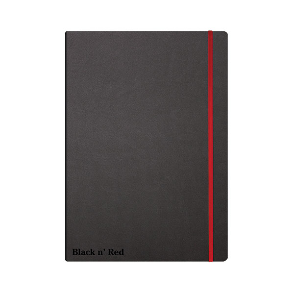 Black n Red Hard Cover Notebook A4