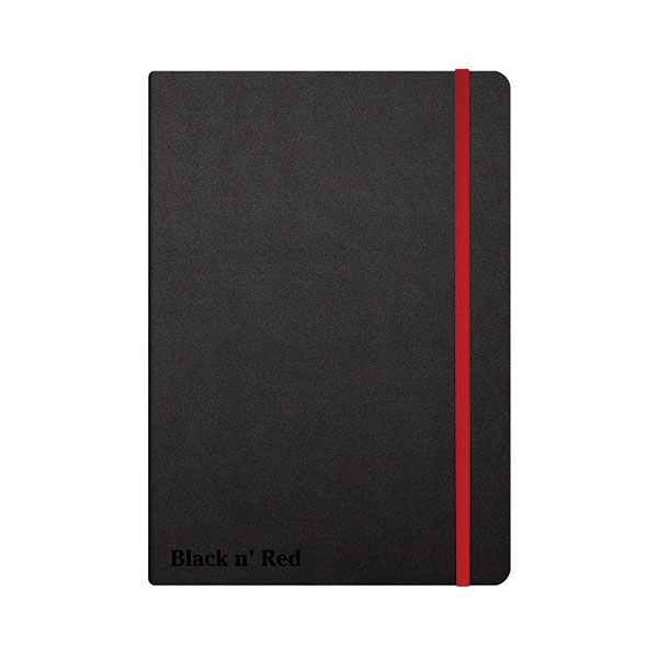 Black n Red Hard Cover Notebook A5