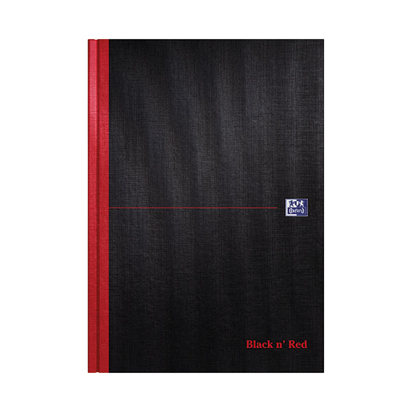 Black n Red HB Ruled Notebook A4 Pk5