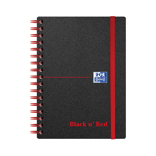 Black n Red PP Ruled Notebook A6 Pk5