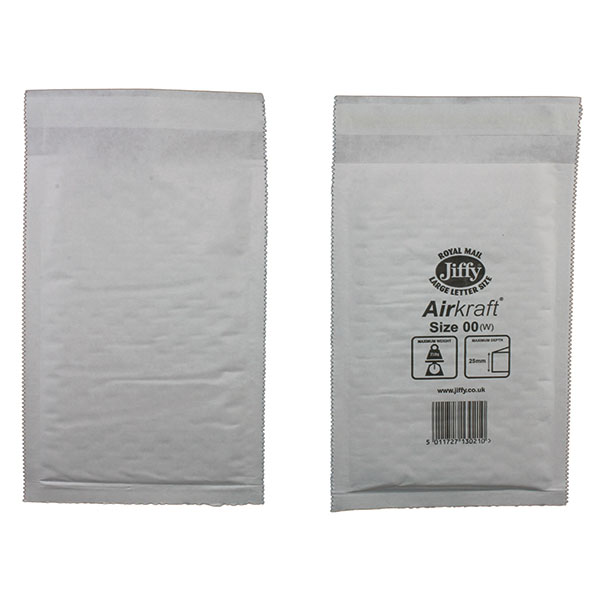 Jiffy Airkraft 115x195mm White Pk100