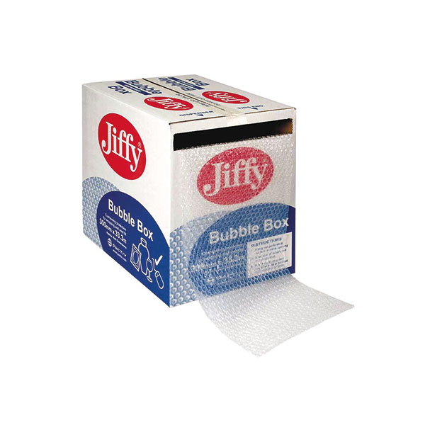 Jiffy Bubble Box Roll 300mmx50m Clr