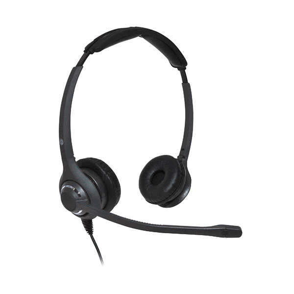 JPL 611PB Binaural Adj Headset Blk