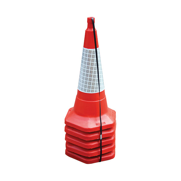 75Cm/30In Std 1 Pc Cone Pk5 Red