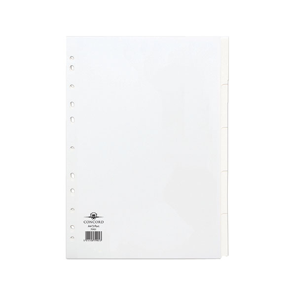 Concord DVDr 5-Part 150gsm Wht