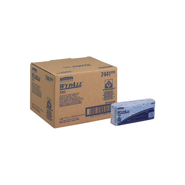 Wypall X50 Cleaning Cloths 50Shts Bl