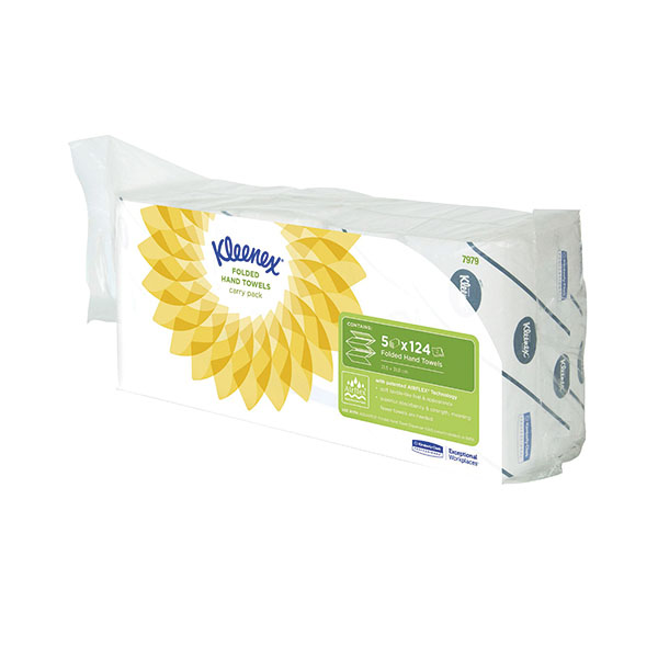 Kleenex White Ultra Hand Towel Pk5