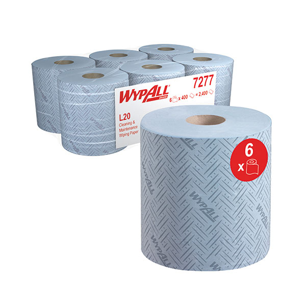 Wypall L20 E/Centrefeed Blue Pk6