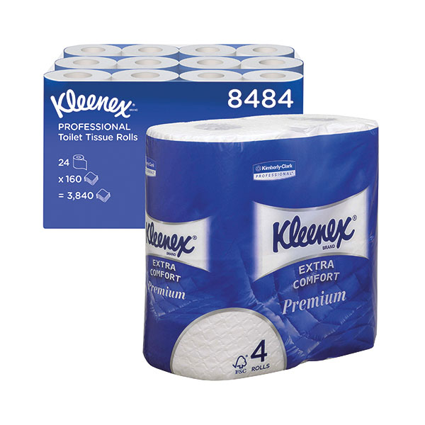 Kleenex Quilted Toilt Rll 4 Ply Pk24