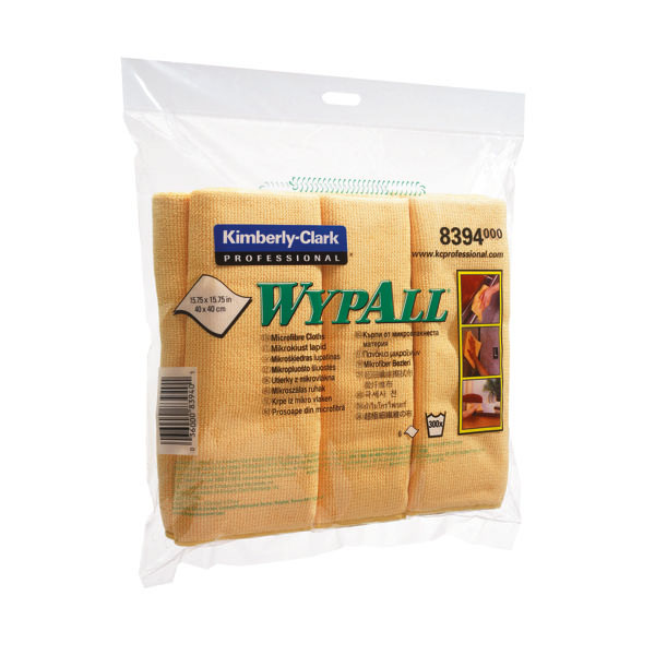 WypAll Microfibre Cloth Ylw Pk6 8394