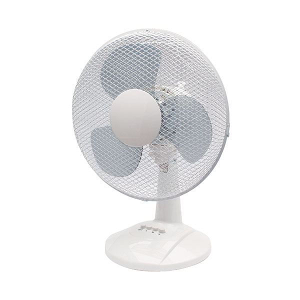 Q-Connect 12 Inch Desk Fan White