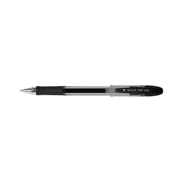 Q-Connect Delta Gel Pen Black Pk12