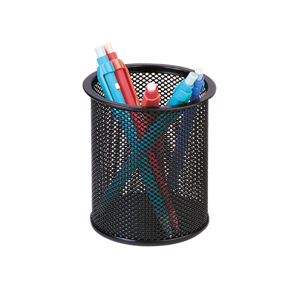 Q-Connect Mesh Pen Pot Black