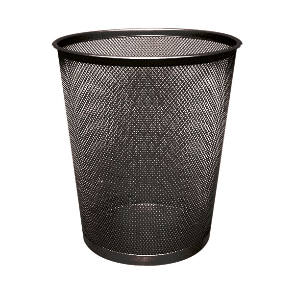 Q-Connect Mesh Waste Basket Black