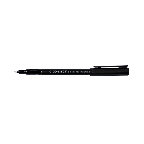 Q-Connect OHP Pen Perm Fine Blk Pk10