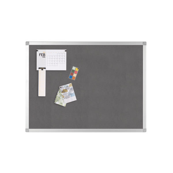 Q-Connect Noticeboard 900x600 Grey