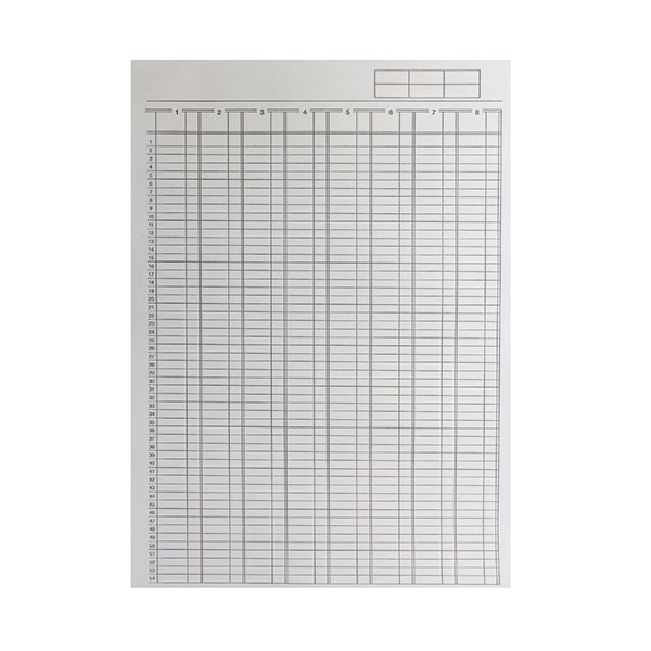 Q-Connect 8 Column Analysis Pad A4