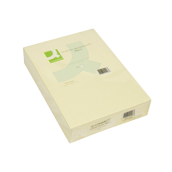 Q-Connect Ylw A4 Copier Paper Pk500