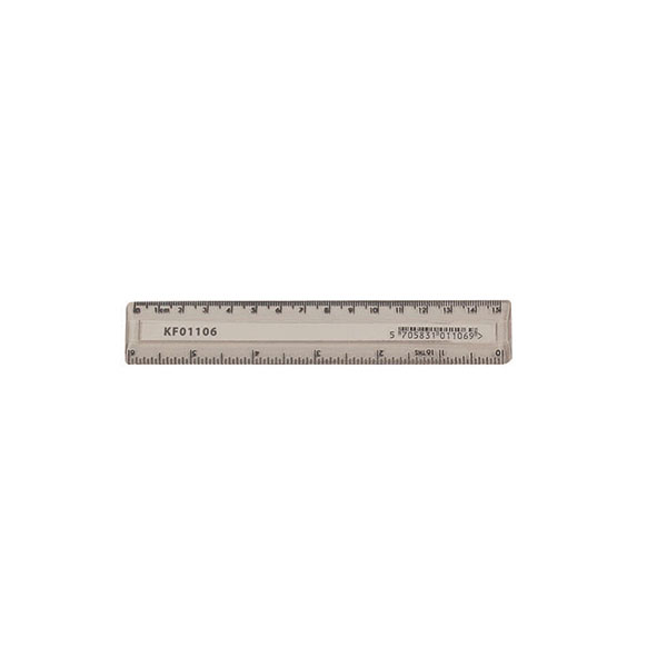Q Connect Ruler 15cm Clear Pk10