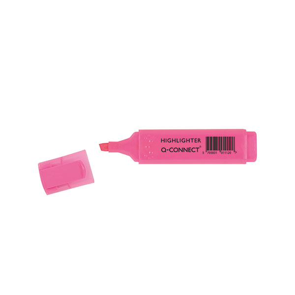 Q-Connect Highlighter Pen Pink Pk10