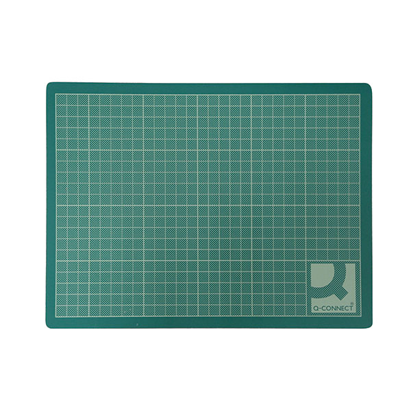 Q-Connect Cutting Mat PVC A2 Green