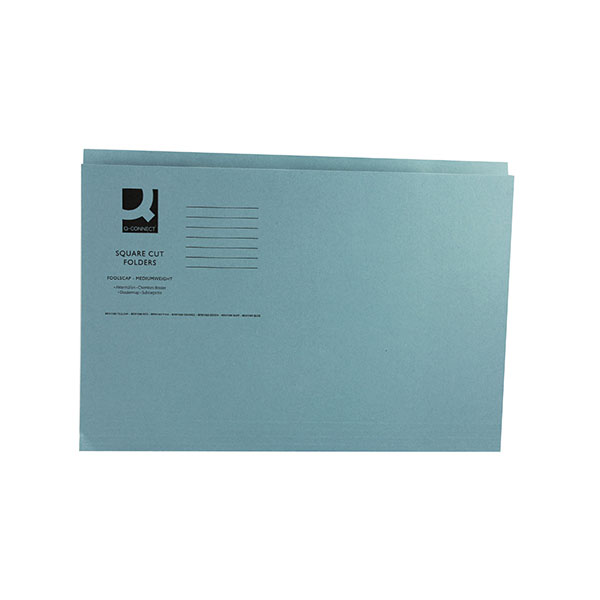 Q-Connect Sq Cut Folder Fc Blu Pk100