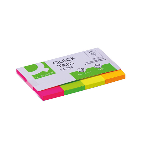 Q-Connect Quick Tabs 20x50 Neo Pk200