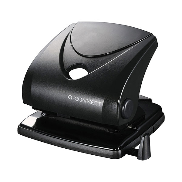 Q-Connect Std Duty Hole Punch Black