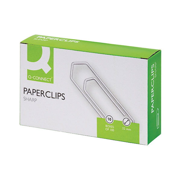 Q-Connect Paperclip 32mm Pk1000