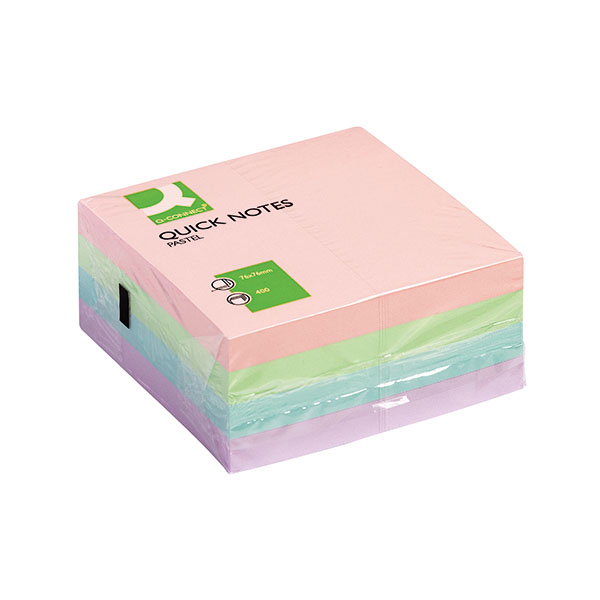 Q-Connect Pastel Quick Note Cube