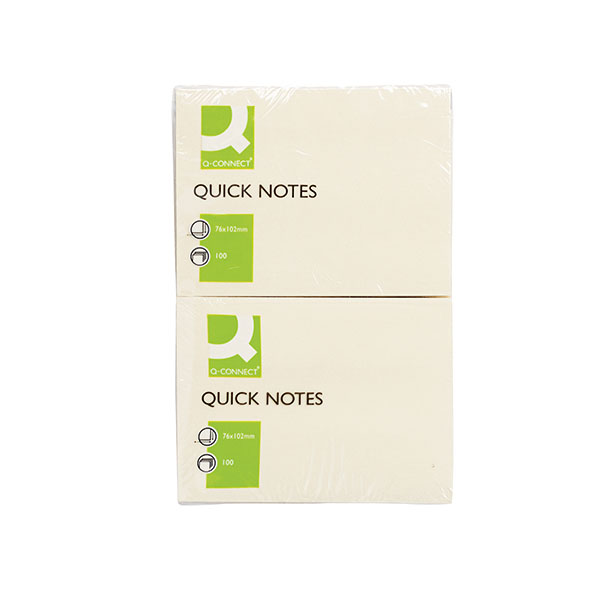 Q-Connect Sticky Note 76x102mm Pk12