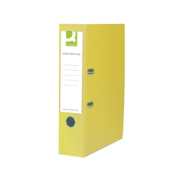 Q-Connect Lever Arch File Fs Yellow