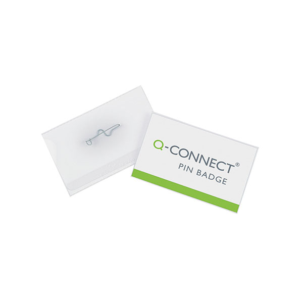 Q-Connect Pin Badge 40X75Mm Pk100