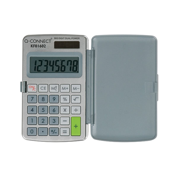 Q-Connect 8-Digit Pocket Calculator