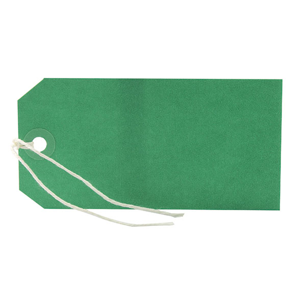 Strung Tag 120X60 Green Pk1000