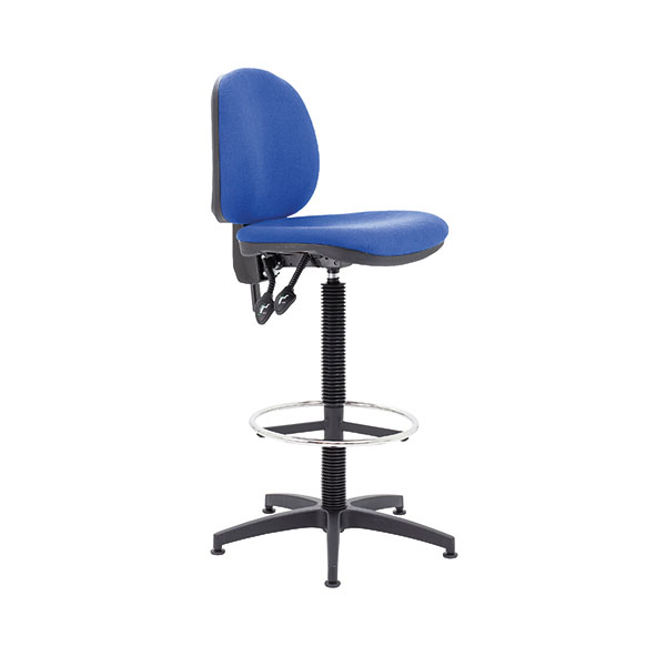 Arista Draughtsman Chair Fixed Blue